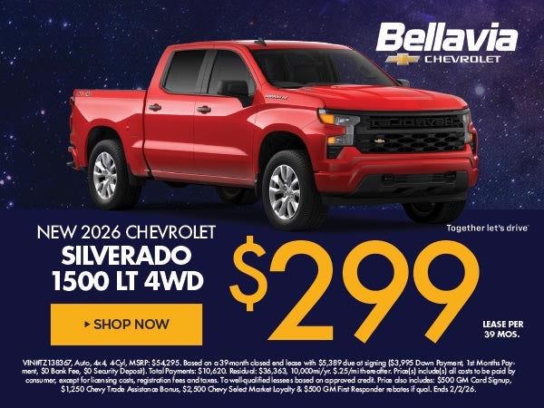 New 2026 Chevrolet Silverado Lease