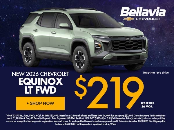 New 2026 Chevrolet Equinox Lease