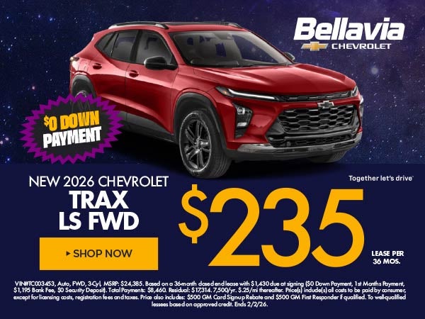 New 2026 Chevrolet Trax Lease