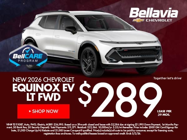New 2026 Chevrolet Equinox EV Lease