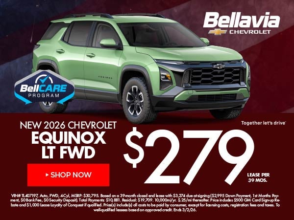 New 2026 Chevrolet Equinox Lease