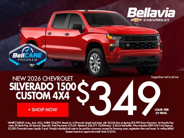 New 2026 Chevrolet Silverado Lease