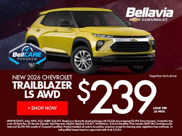 New 2026 Chevrolet Trailblazer Lease