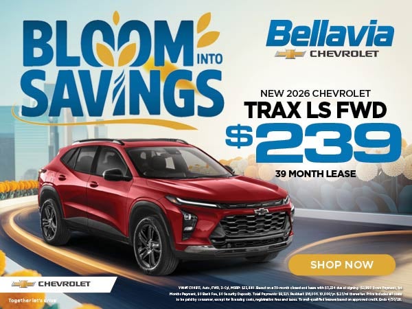 New 2026 Chevrolet Trax LS FWD $239/39 Month Lease